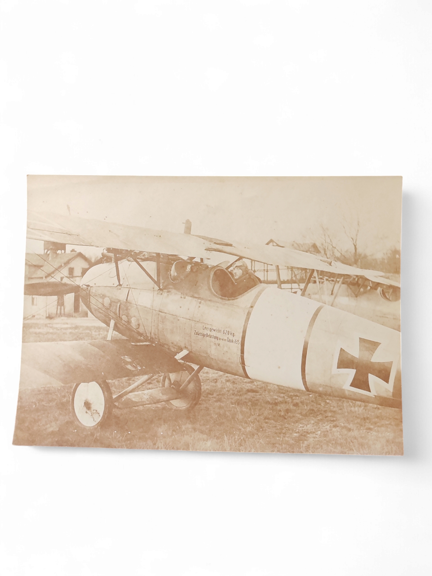 militaria : Très rare photo  Allemande 14-18 avion 